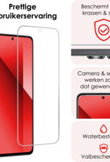 NoXx Screenprotector Geschikt voor Xiaomi Redmi Note 13 4G Screenprotector Tempered Glass Gehard Glas Beschermglas - 3 PACK