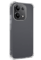 BASEY. Hoes Geschikt voor Xiaomi Redmi Note 13 4G Hoesje Shock Proof Case Hoes Siliconen Met Screenprotector - Hoesje Geschikt voor Xiaomi Redmi Note 13 4G Hoes Cover Shockproof - Transparant