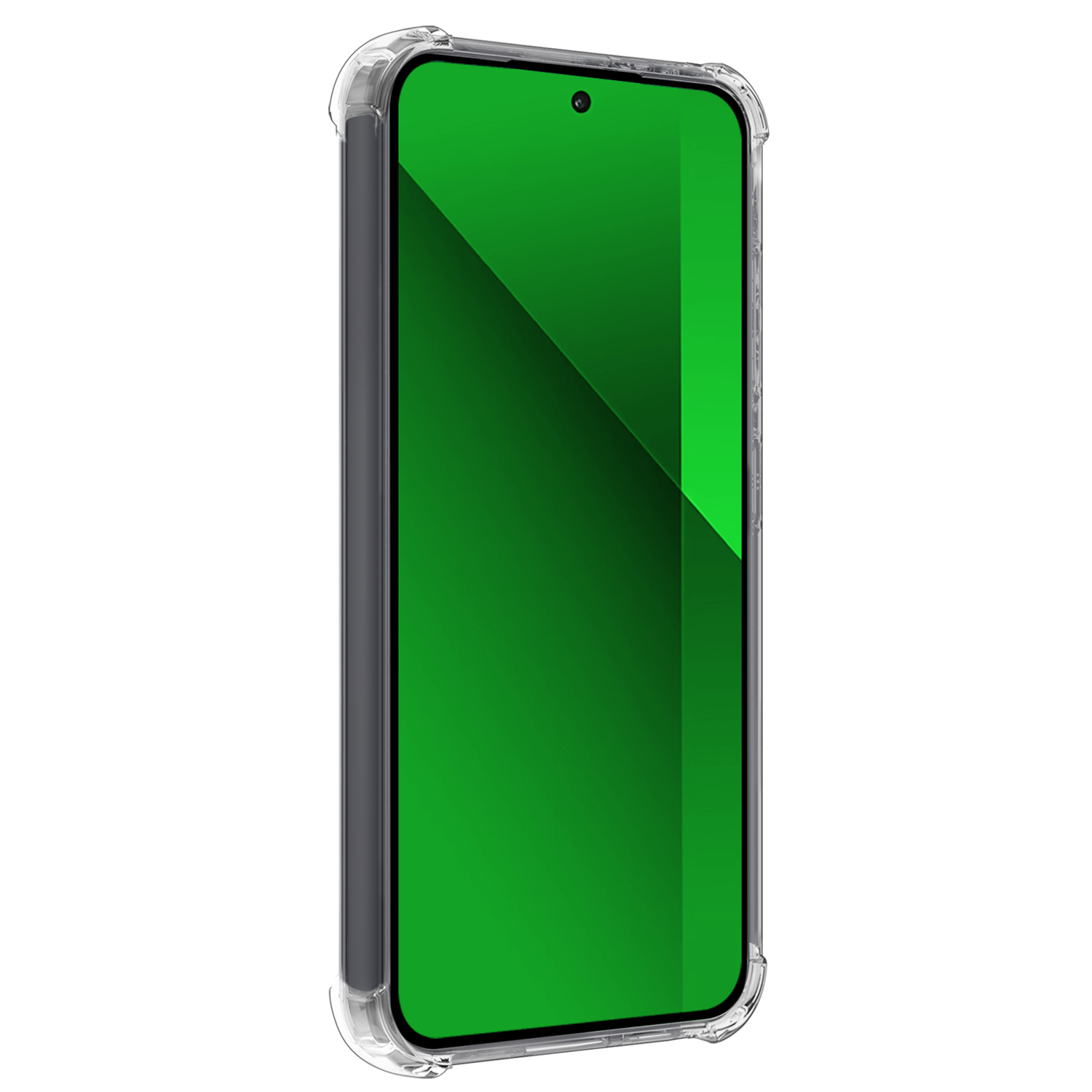 BASEY. Hoes Geschikt voor Xiaomi Redmi Note 13 4G Hoesje Shock Proof Case Hoes Siliconen Met Screenprotector - Hoesje Geschikt voor Xiaomi Redmi Note 13 4G Hoes Cover Shockproof - Transparant