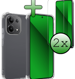 BASEY. BASEY. Xiaomi Redmi Note 13 4G Hoesje Shockproof Met 2x Screenprotector