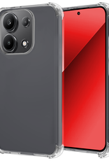 NoXx Hoes Geschikt voor Xiaomi Redmi Note 13 4G Hoesje Siliconen Cover Shock Proof Back Case Shockproof Hoes - Transparant