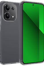 BASEY. Hoes Geschikt voor Xiaomi Redmi Note 13 4G Hoesje Siliconen Back Cover Case - Hoesje Geschikt voor Xiaomi Redmi Note 13 4G Hoes Cover Hoesje - Transparant
