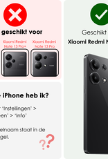 NoXx Hoes Geschikt voor Xiaomi Redmi Note 13 4G Hoesje Siliconen Cover Shock Proof Back Case Shockproof Hoes Met 2x Screenprotector - Transparant