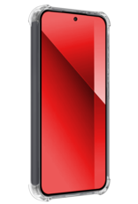 NoXx Hoes Geschikt voor Xiaomi Redmi Note 13 4G Hoesje Siliconen Cover Shock Proof Back Case Shockproof Hoes Met 2x Screenprotector - Transparant