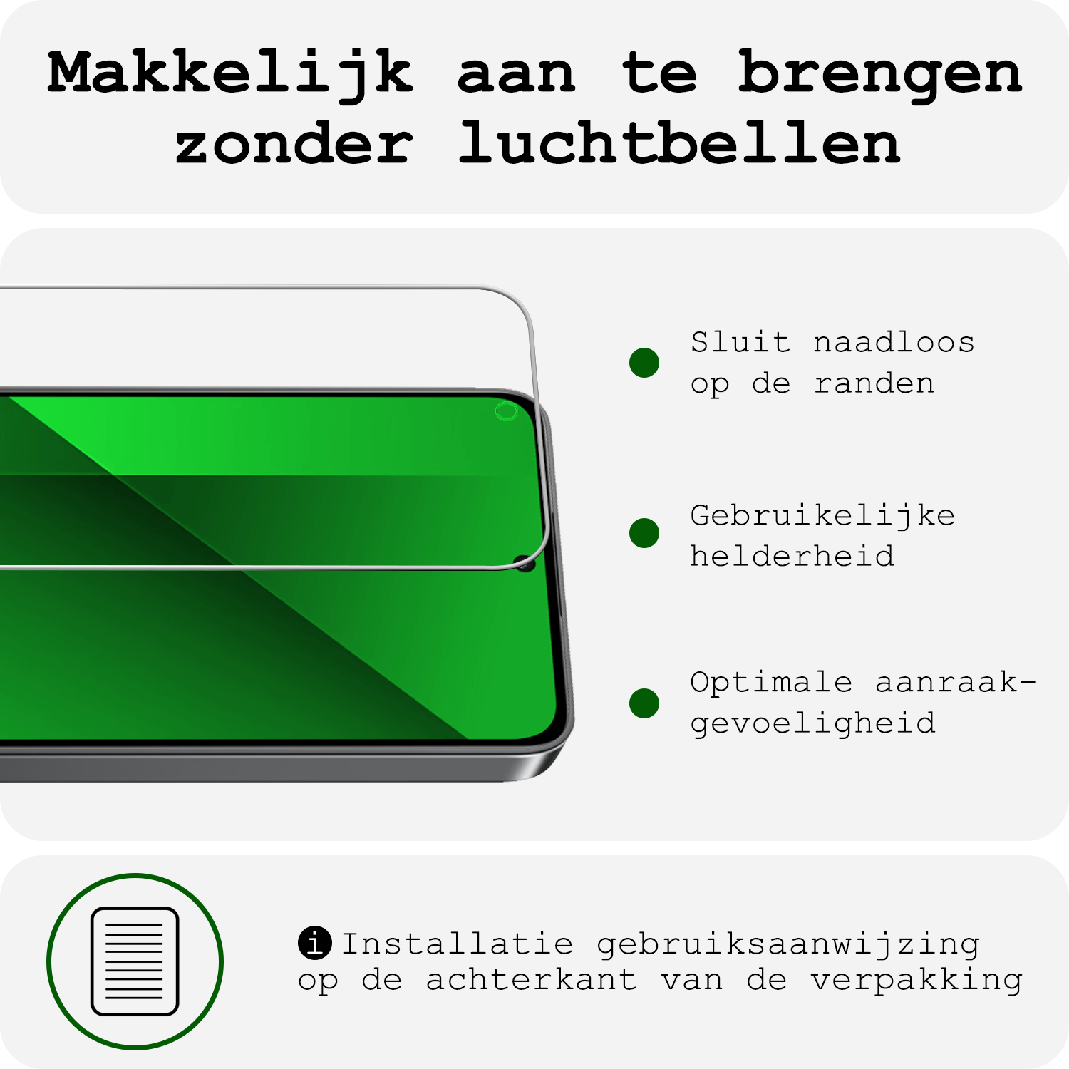 BASEY. Hoes Geschikt voor Xiaomi Redmi Note 13 4G Hoesje Siliconen Back Cover Case Met Screenprotector - Hoesje Geschikt voor Xiaomi Redmi Note 13 4G Hoes Cover Hoesje - Transparant