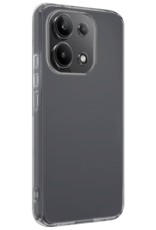 BASEY. Hoes Geschikt voor Xiaomi Redmi Note 13 4G Hoesje Siliconen Back Cover Case Met Screenprotector - Hoesje Geschikt voor Xiaomi Redmi Note 13 4G Hoes Cover Hoesje - Transparant