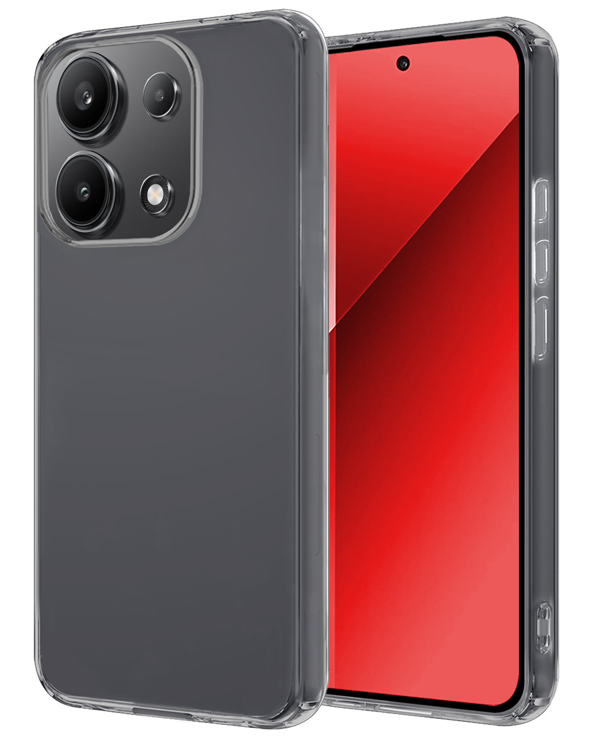 NoXx Hoes Geschikt voor Xiaomi Redmi Note 13 4G Hoesje Cover Siliconen Back Case Hoes - Transparant