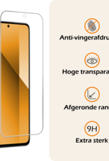 Nomfy Hoesje Geschikt voor Xiaomi Redmi Note 13 4G Hoesje Shock Proof Cover Case Shockproof Met Screenprotector - Hoes Geschikt voor Xiaomi Redmi Note 13 4G Hoes Siliconen Back Case - Transparant