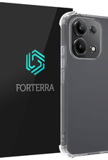 Forterra Hoesje Geschikt voor Xiaomi Redmi Note 13 4G Case Shockproof Siliconen Hoes - Hoes Geschikt voor Xiaomi Redmi Note 13 4G Hoesje Shock Proof Back Cover - Transparant
