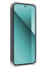 Forterra Hoesje Geschikt voor Xiaomi Redmi Note 13 4G Case Shockproof Siliconen Hoes - Hoes Geschikt voor Xiaomi Redmi Note 13 4G Hoesje Shock Proof Back Cover - Transparant