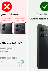 Forterra Hoesje Geschikt voor Xiaomi Redmi Note 13 4G Case Shockproof Siliconen Hoes - Hoes Geschikt voor Xiaomi Redmi Note 13 4G Hoesje Shock Proof Back Cover - Transparant - 2 PACK