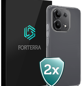 Forterra Forterra Xiaomi Redmi Note 13 4G Hoesje Siliconen - Transparant - 2 PACK