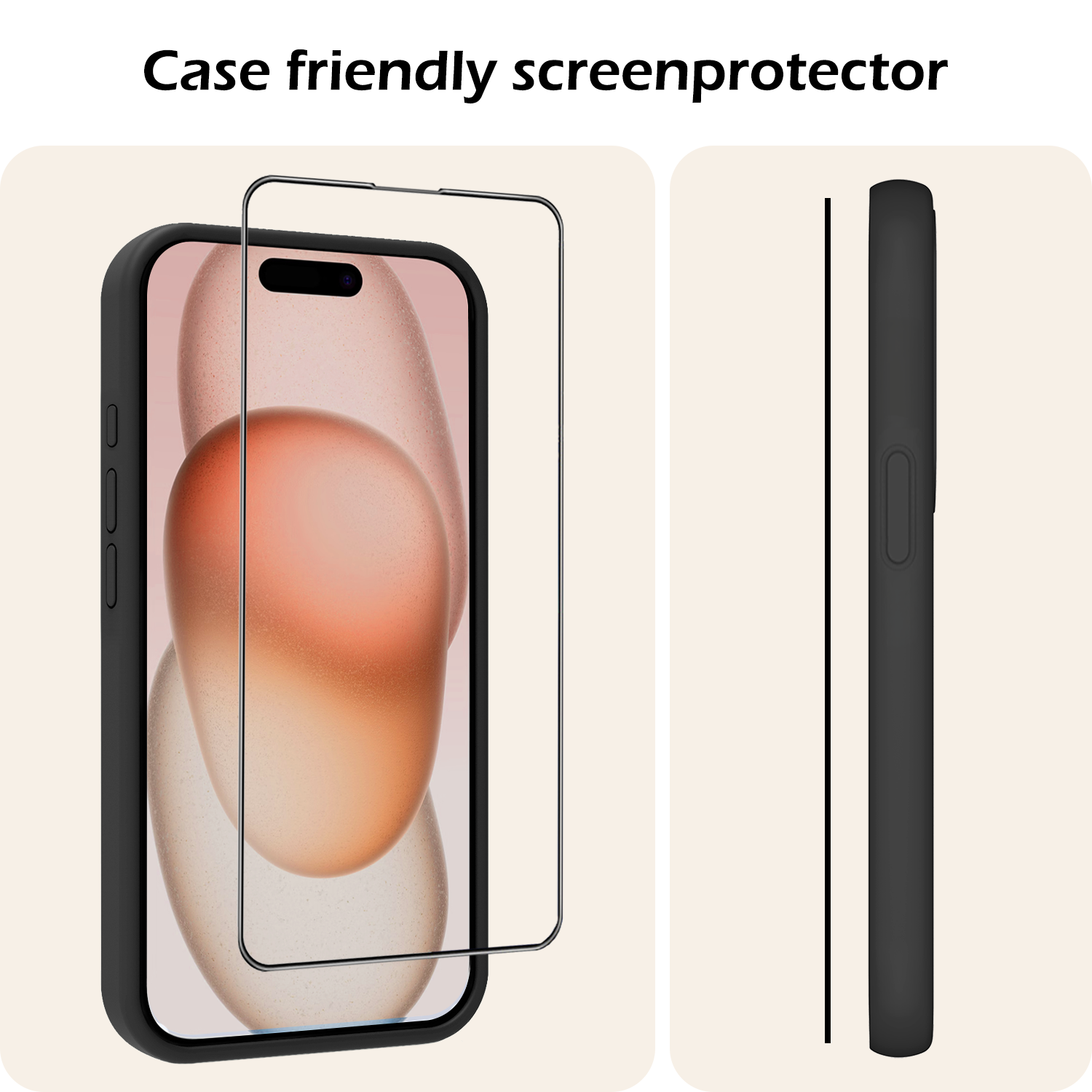 Nomfy Screenprotector - Geschikt voor iPhone 15 Screenprotector Met Installatie Kit Bescherm Glas - Screenprotector Geschikt voor iPhone 15 Screen Protector Met Montage Frame Flexibel Glas Full Cover