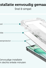 Forterra Screenprotector Geschikt voor iPhone 15 Plus Screenprotector Met Installatie Kit Flexibel Hybrid Full Cover - Screen Protector Geschikt voor iPhone 15 Plus Screenprotector Met Montage Frame Buigbaar Glas