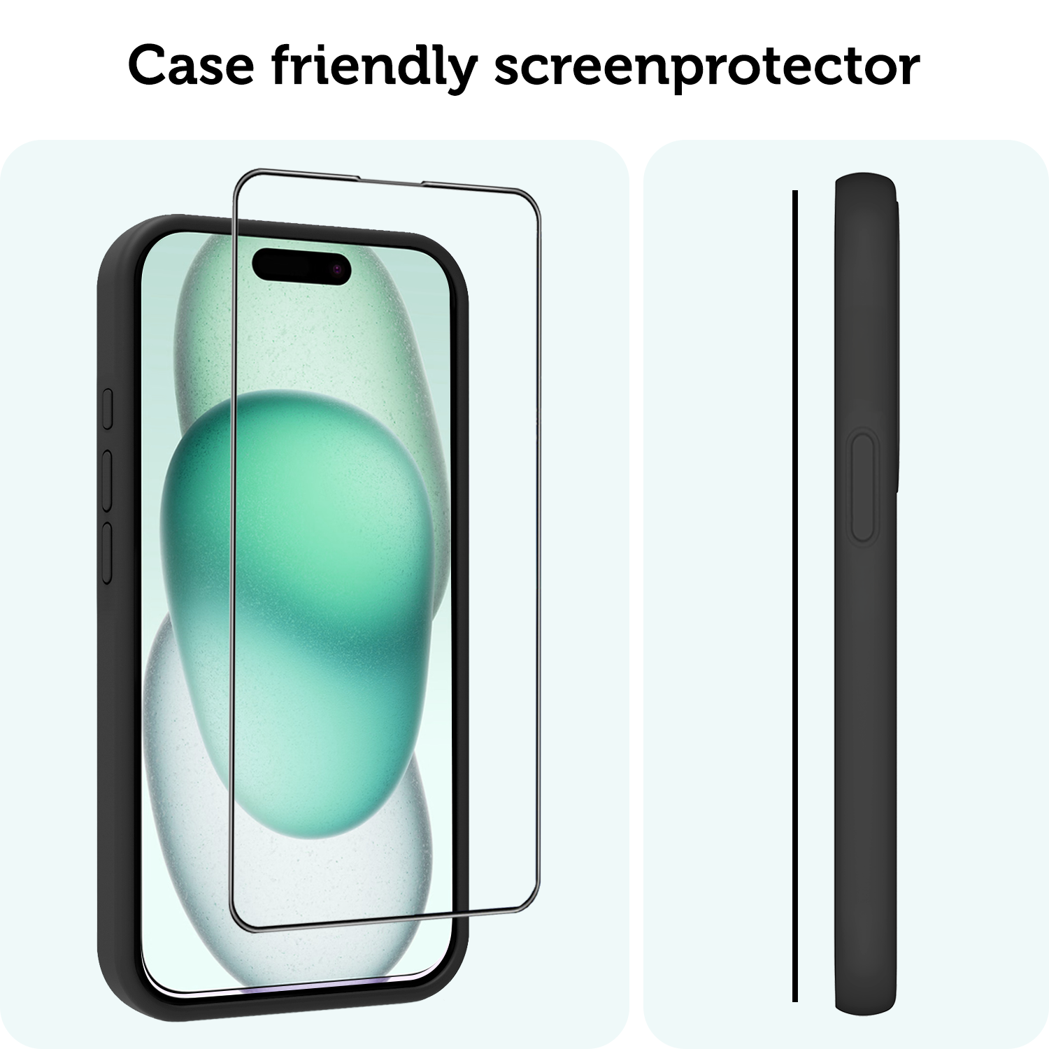 Forterra Screenprotector Geschikt voor iPhone 15 Plus Screenprotector Met Installatie Kit Flexibel Hybrid Full Cover - Screen Protector Geschikt voor iPhone 15 Plus Screenprotector Met Montage Frame Buigbaar Glas