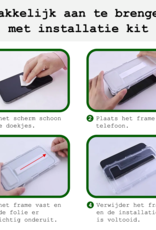 BASEY. Screenprotector Geschikt voor iPhone 15 Pro Screenprotector Met Montage Frame Beschermglas Flexibel Full Cover - Screenprotector Geschikt voor iPhone 15 Pro Screen Protector Met Installatie Kit Full Cover - 3 Stuks