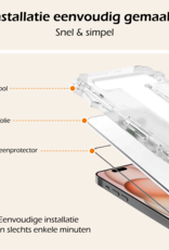 Nomfy Screenprotector - Geschikt voor iPhone 15 Pro Screenprotector Met Installatie Kit Bescherm Glas - Screenprotector Geschikt voor iPhone 15 Pro Screen Protector Met Montage Frame Flexibel Glas Full Cover
