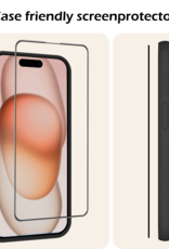 Nomfy Screenprotector - Geschikt voor iPhone 15 Pro Max Screenprotector Met Installatie Kit Bescherm Glas - Screenprotector Geschikt voor iPhone 15 Pro Max Screen Protector Met Montage Frame Flexibel Glas Full Cover