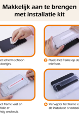 Nomfy Screenprotector - Geschikt voor iPhone 14 Screenprotector Met Installatie Kit Bescherm Glas - Screenprotector Geschikt voor iPhone 14 Screen Protector Met Montage Frame Flexibel Glas Full Cover