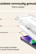 Nomfy Screenprotector - Geschikt voor iPhone 14 Screenprotector Met Installatie Kit Bescherm Glas - Screenprotector Geschikt voor iPhone 14 Screen Protector Met Montage Frame Flexibel Glas Full Cover