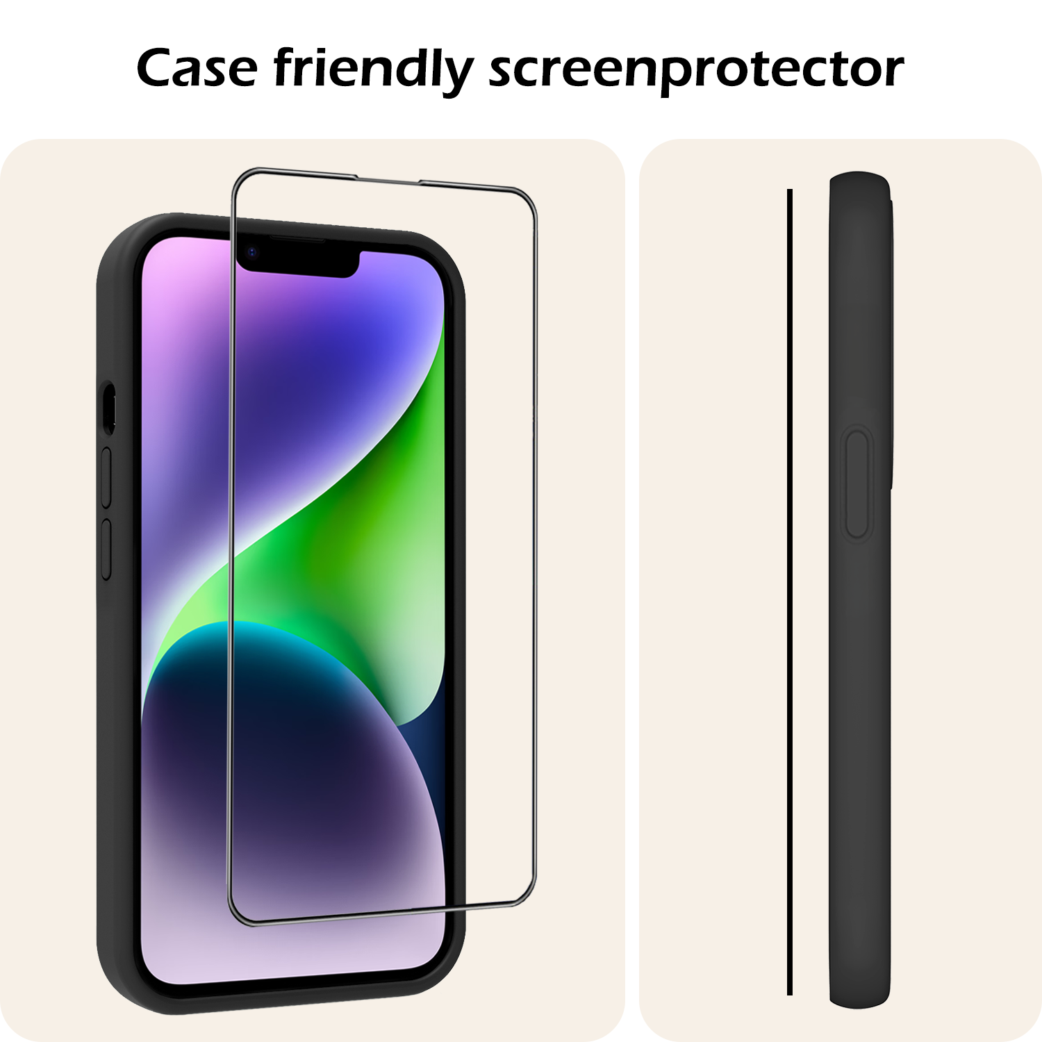 Nomfy Screenprotector - Geschikt voor iPhone 14 Screenprotector Met Installatie Kit Bescherm Glas - Screenprotector Geschikt voor iPhone 14 Screen Protector Met Montage Frame Flexibel Glas Full Cover