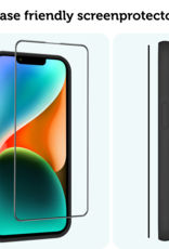 Forterra Screenprotector Geschikt voor iPhone 14 Screenprotector Met Installatie Kit Flexibel Hybrid Full Cover - Screen Protector Geschikt voor iPhone 14 Screenprotector Met Montage Frame Buigbaar Glas - 3 PACK