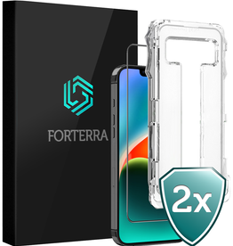 Forterra Forterra iPhone 14 Plus Hybrid Screenprotector - 2 PACK
