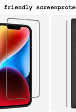 BASEY. Screenprotector Geschikt voor iPhone 14 Plus Screenprotector Met Montage Frame Beschermglas Flexibel Full Cover - Screenprotector Geschikt voor iPhone 14 Plus Screen Protector Met Installatie Kit Full Cover - 3 Stuks