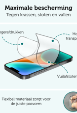 Forterra Screenprotector Geschikt voor iPhone 14 Pro Screenprotector Met Installatie Kit Flexibel Hybrid Full Cover - Screen Protector Geschikt voor iPhone 14 Pro Screenprotector Met Montage Frame Buigbaar Glas - 3 PACK