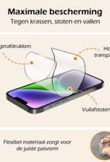 Nomfy Screenprotector - Geschikt voor iPhone 14 Pro Max Screenprotector Met Installatie Kit Bescherm Glas - Screenprotector Geschikt voor iPhone 14 Pro Max Screen Protector Met Montage Frame Flexibel Glas Full Cover - 2 PACK