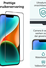 Forterra Screenprotector Geschikt voor iPhone 14 Screenprotector Met Installatie Kit Flexibel Hybrid Full Cover - Screen Protector Geschikt voor iPhone 14 Screenprotector Met Montage Frame Buigbaar Glas - 3 PACK