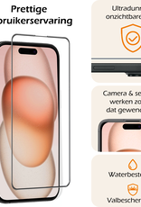 Nomfy Screenprotector - Geschikt voor iPhone 15 Pro Screenprotector Met Installatie Kit Bescherm Glas - Screenprotector Geschikt voor iPhone 15 Pro Screen Protector Met Montage Frame Flexibel Glas Full Cover