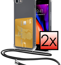 NoXx NoXx iPhone 7 Hoesje Pashouder met Koord - 2 PACK