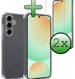 BASEY. BASEY. Samsung Galaxy S24 FE Hoesje Shockproof Met 2x Screenprotector