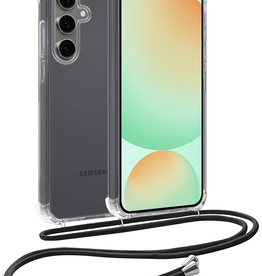 BASEY. BASEY. Samsung Galaxy S24 FE Hoesje Transparant Shockproof Met Zwart Koord