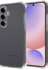 NoXx Hoes Geschikt voor Samsung S24 FE Hoesje Siliconen Cover Shock Proof Back Case Shockproof Hoes - Transparant
