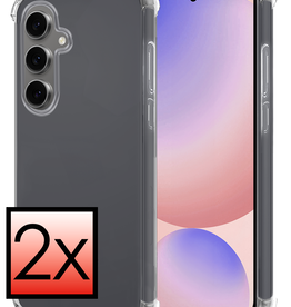 NoXx NoXx Samsung Galaxy S24 FE Hoesje Shockproof - Transparant - 2 PACK