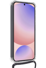 NoXx Hoes Geschikt voor Samsung S24 FE Hoesje Transparant Met Telefoonkoord Cover Shock Proof Case Koord Hoes