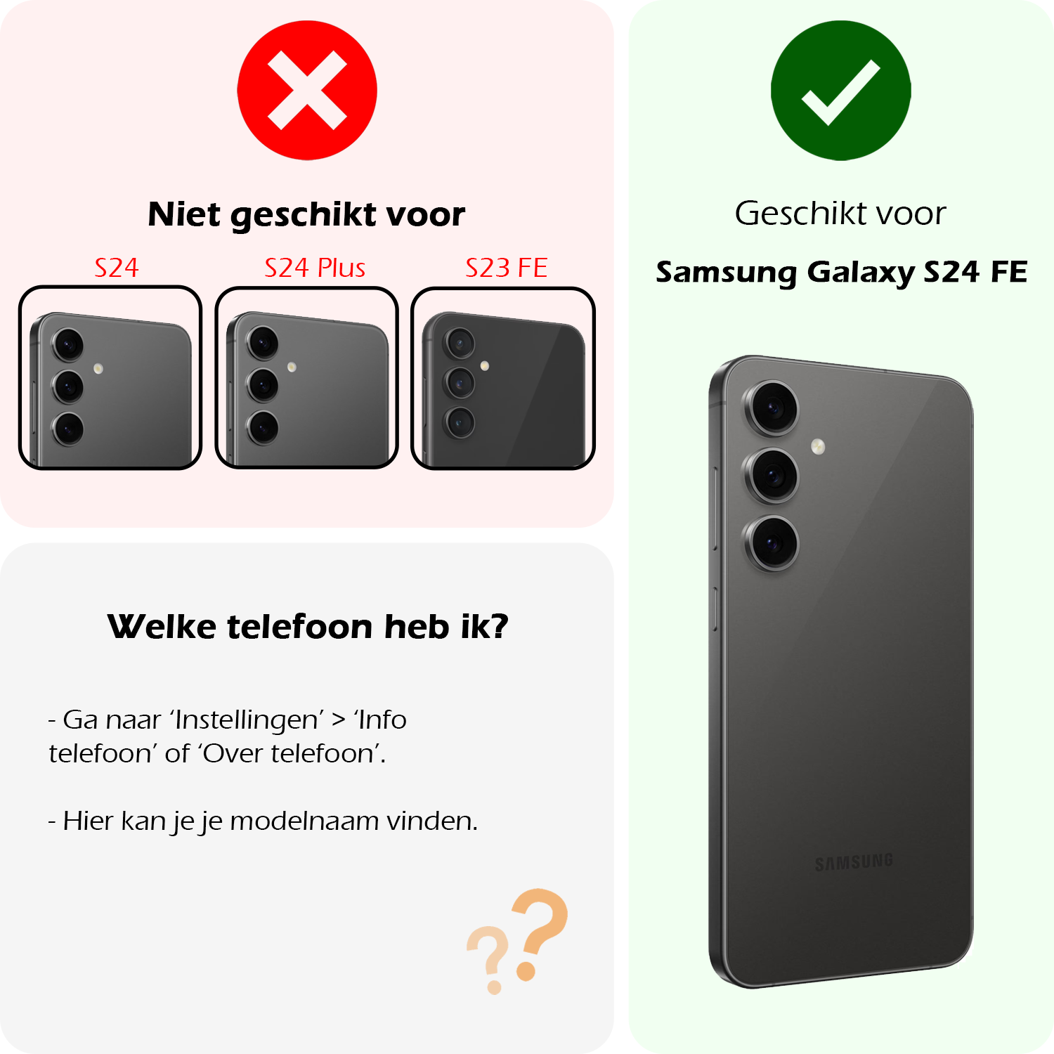 Nomfy Hoesje Geschikt voor Samsung S24 FE Hoesje Shock Proof Cover Case Shockproof - Hoes Geschikt voor Samsung Galaxy S24 FE Hoes Siliconen Back Case - Transparant - 2 PACK