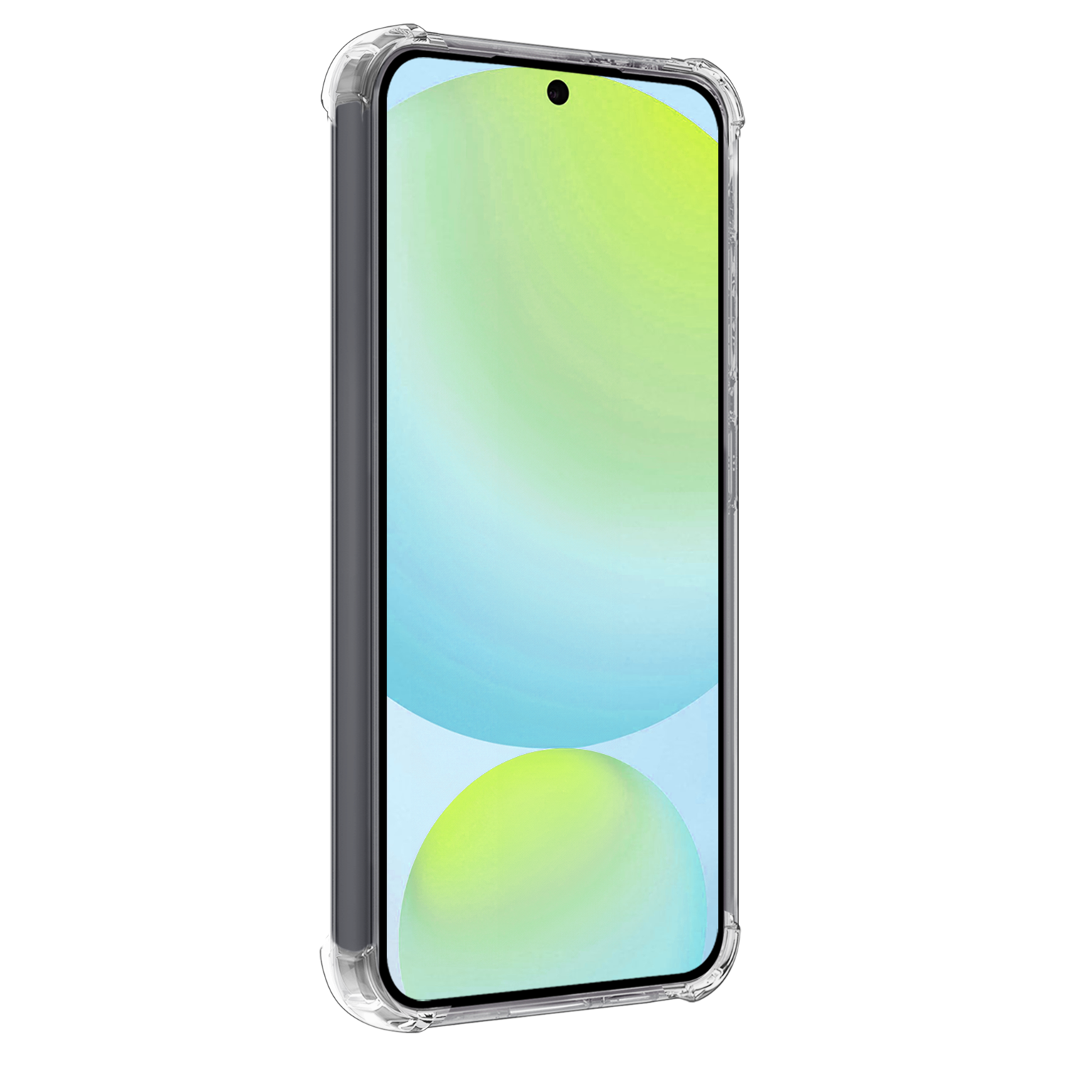 Forterra Hoesje Geschikt voor Samsung S24 FE Case Shockproof Siliconen Hoes - Hoes Geschikt voor Samsung Galaxy S24 FE Hoesje Shock Proof Back Cover - Transparant - 2 PACK