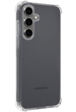 Forterra Hoesje Geschikt voor Samsung S24 FE Case Shockproof Siliconen Hoes Met 2x Screenprotector - Hoes Geschikt voor Samsung Galaxy S24 FE Hoesje Shock Proof Back Cover - Transparant