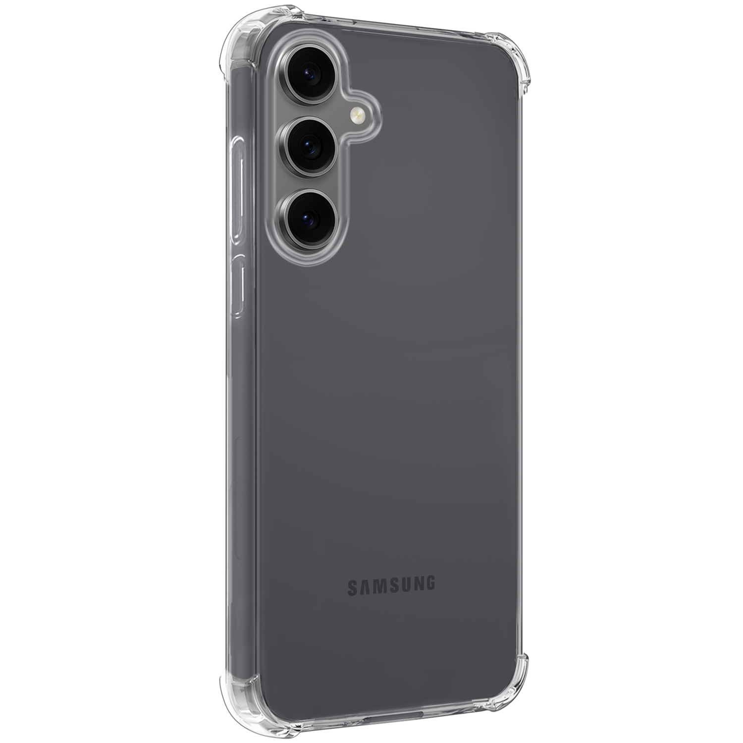 Forterra Hoesje Geschikt voor Samsung S24 FE Case Shockproof Siliconen Hoes Met 2x Screenprotector - Hoes Geschikt voor Samsung Galaxy S24 FE Hoesje Shock Proof Back Cover - Transparant