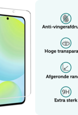 Forterra Hoesje Geschikt voor Samsung S24 FE Book Case Kunstleer Hoes Met Screenprotector - Hoes Geschikt voor Samsung Galaxy S24 FE Hoesje Bookcase Met Pasjeshouder - Bruin