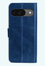 Forterra Hoesje Geschikt voor Google Pixel 9 Hoesje Book Case Hoes Portemonnee Cover Walletcase Met Screenprotector - Hoes Geschikt voor Google Pixel 9 Hoes Bookcase Hoesje - Donkerblauw