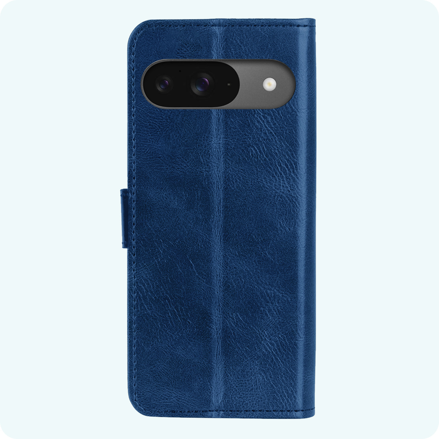 Forterra Hoesje Geschikt voor Google Pixel 9 Hoesje Book Case Hoes Portemonnee Cover Walletcase Met Screenprotector - Hoes Geschikt voor Google Pixel 9 Hoes Bookcase Hoesje - Donkerblauw