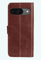 Forterra Hoesje Geschikt voor Google Pixel 9 Hoesje Book Case Hoes Portemonnee Cover Walletcase - Hoes Geschikt voor Google Pixel 9 Hoes Bookcase Hoesje - Bruin