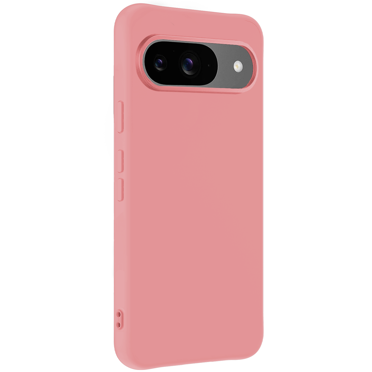 Forterra Hoesje Geschikt voor Google Pixel 9 Hoesje Siliconen Case Hoes Met 2x Screenprotector - Hoes Geschikt voor Google Pixel 9 Hoes Cover Case - Lichtroze