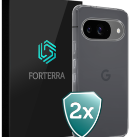 Forterra Forterra Google Pixel 9 Hoesje Siliconen - Transparant - 2 PACK