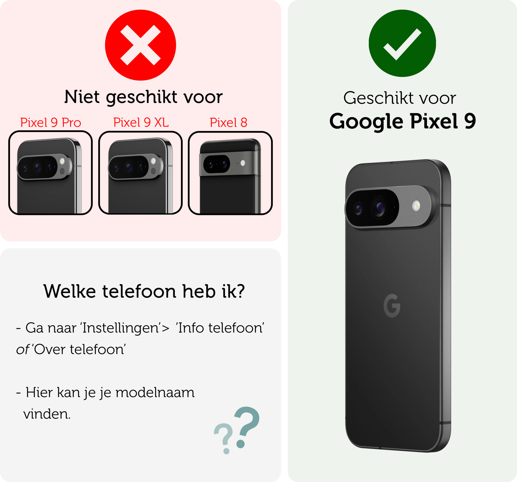 Forterra Hoesje Geschikt voor Google Pixel 9 Hoesje Siliconen Case Hoes - Hoes Geschikt voor Google Pixel 9 Hoes Cover Case - Lichtroze - 2 PACK