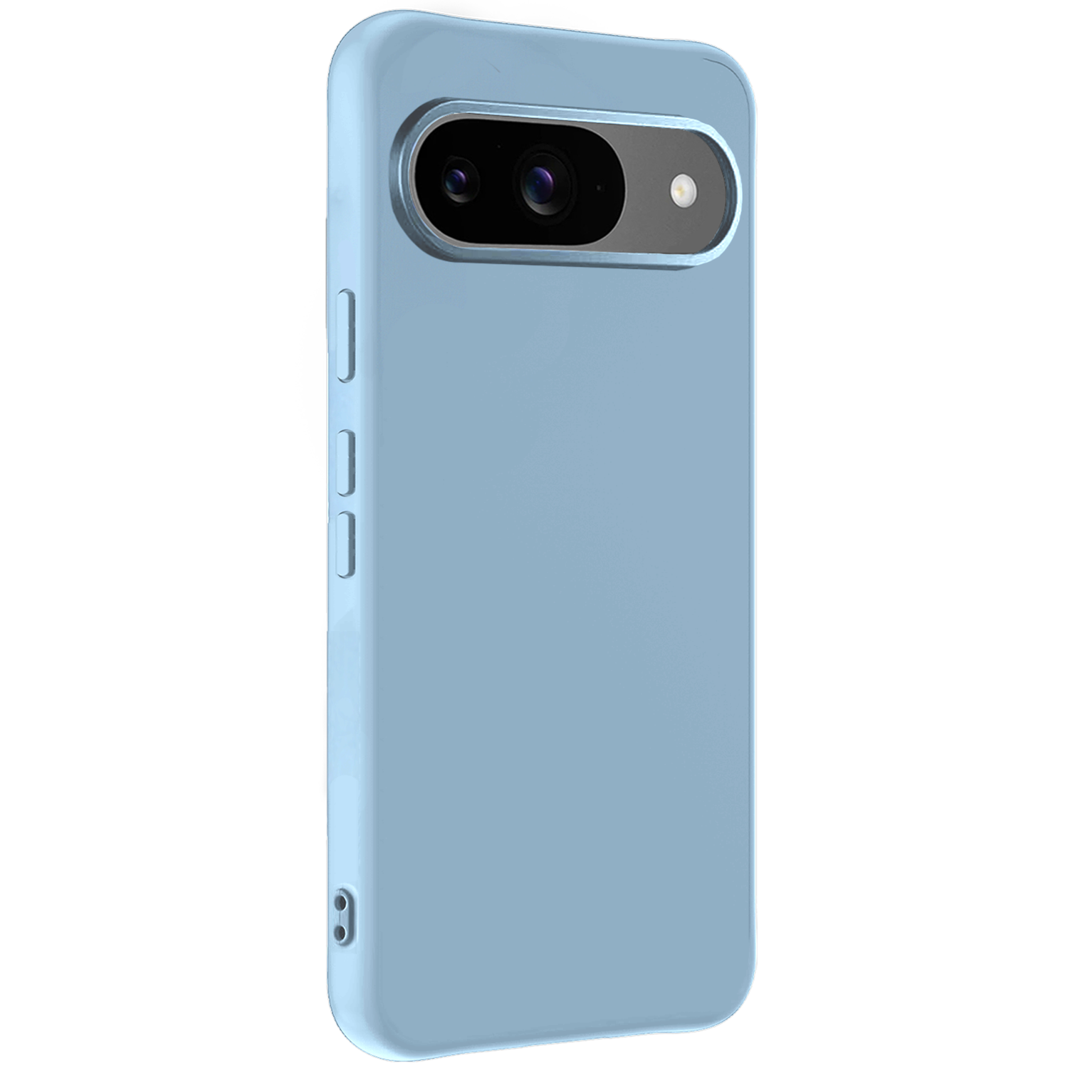 Forterra Hoesje Geschikt voor Google Pixel 9 Hoesje Siliconen Case Hoes - Hoes Geschikt voor Google Pixel 9 Hoes Cover Case - Lichtblauw